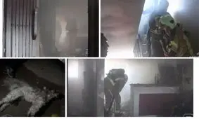 آتش سوزی در مجتمع مسکونی شهر گلستان/۵ نفر محبوس نجات یافتند