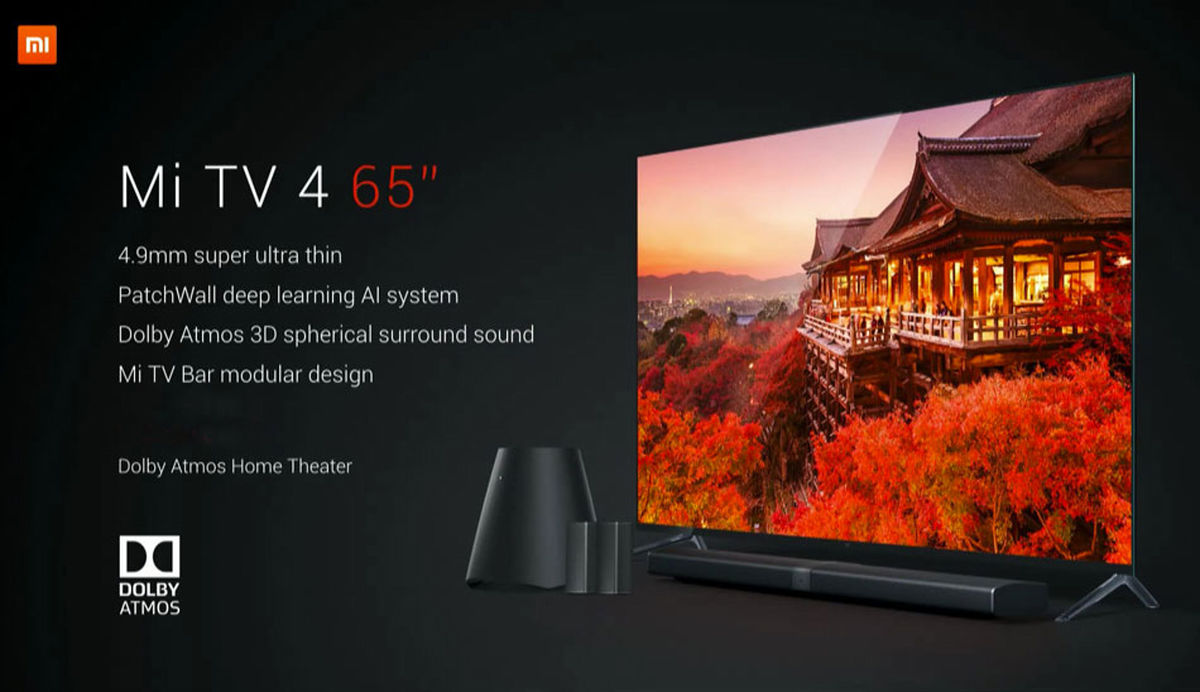 تلویزیون شیائومی Mi TV 4 با نمایشگر 65 اینچی 4K HDR روانه بازار شد