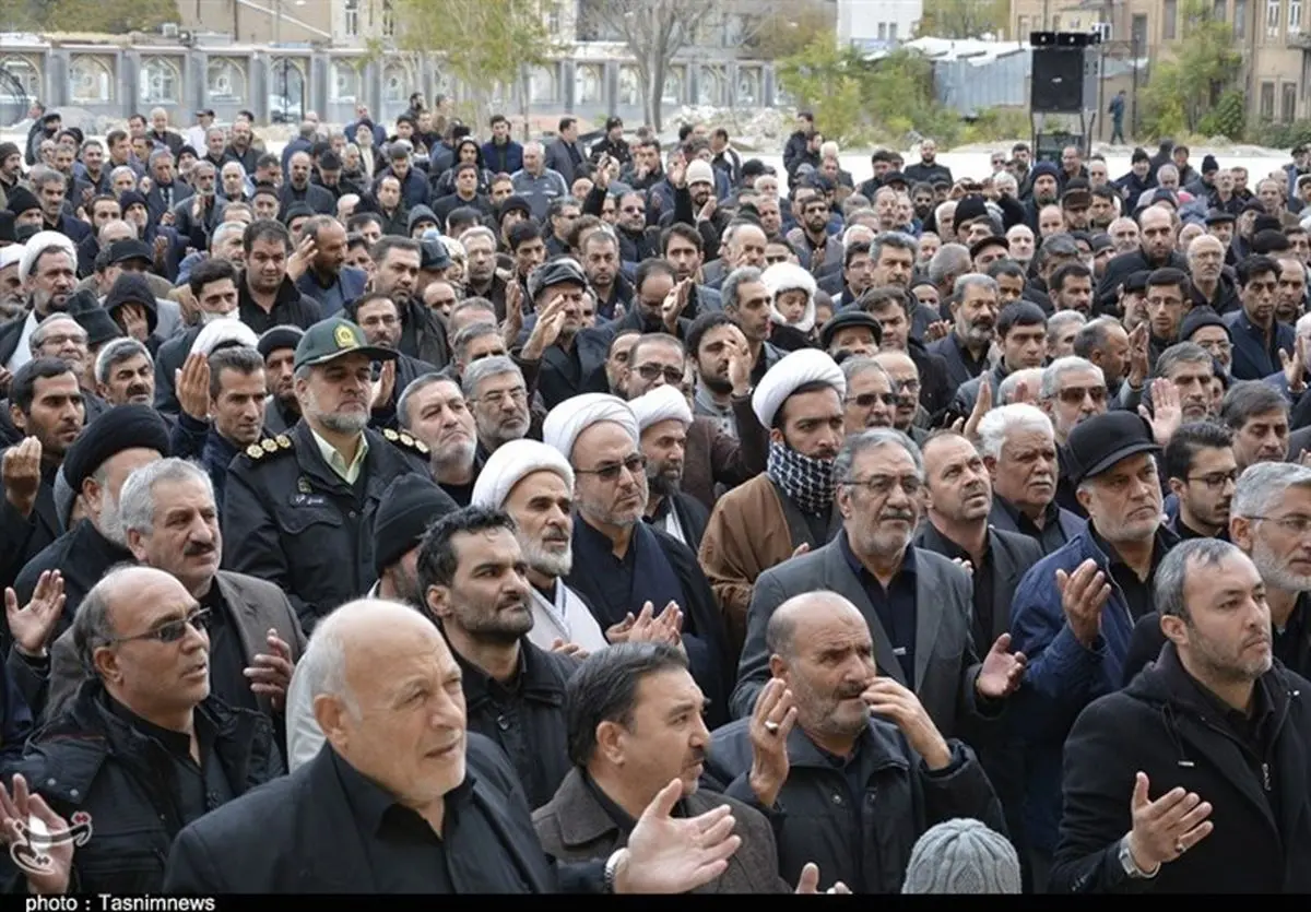 عزاداری در سوگ شهادت ثامن‌الحجج در ارک تبریز به روایت تصویر
