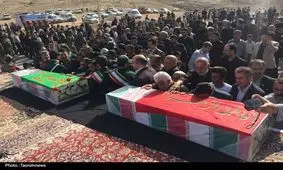 تشییع پیکر مطهر ۲ شهید گمنام در شهرستان مسجدسلیمان به‌روایت تصویر
