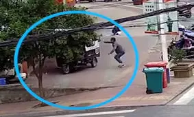 موتورسواری کودک همه را به دردسر انداخت +فیلم