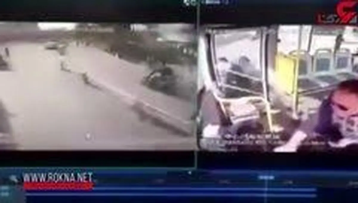 این راننده اتوبوس را با بازی رایانه‌ای اشتباه گرفت + فیلم