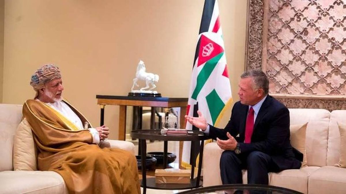صلح فلسطین و اسرائیل؛ محور دیدار پادشاه اردن و وزیر خارجه عمان