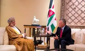صلح فلسطین و اسرائیل؛ محور دیدار پادشاه اردن و وزیر خارجه عمان
