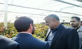 بازدید وزیر جهاد کشاورزی از مجتمع پرورش گل بیرجند