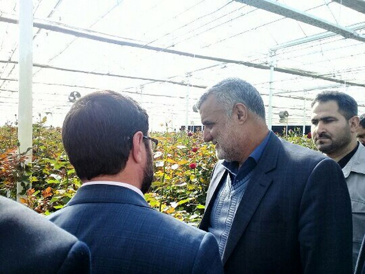 بازدید وزیر جهاد کشاورزی از مجتمع پرورش گل بیرجند