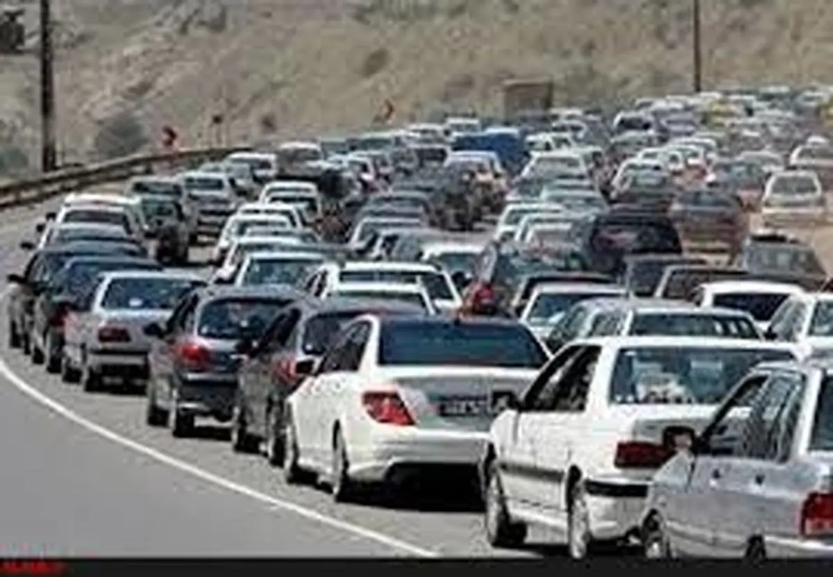ترافیک سنگین در جاده هراز