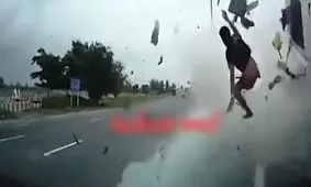 مردی خواب بود که ناگهان خود را درحال پرواز دید! +فیلم