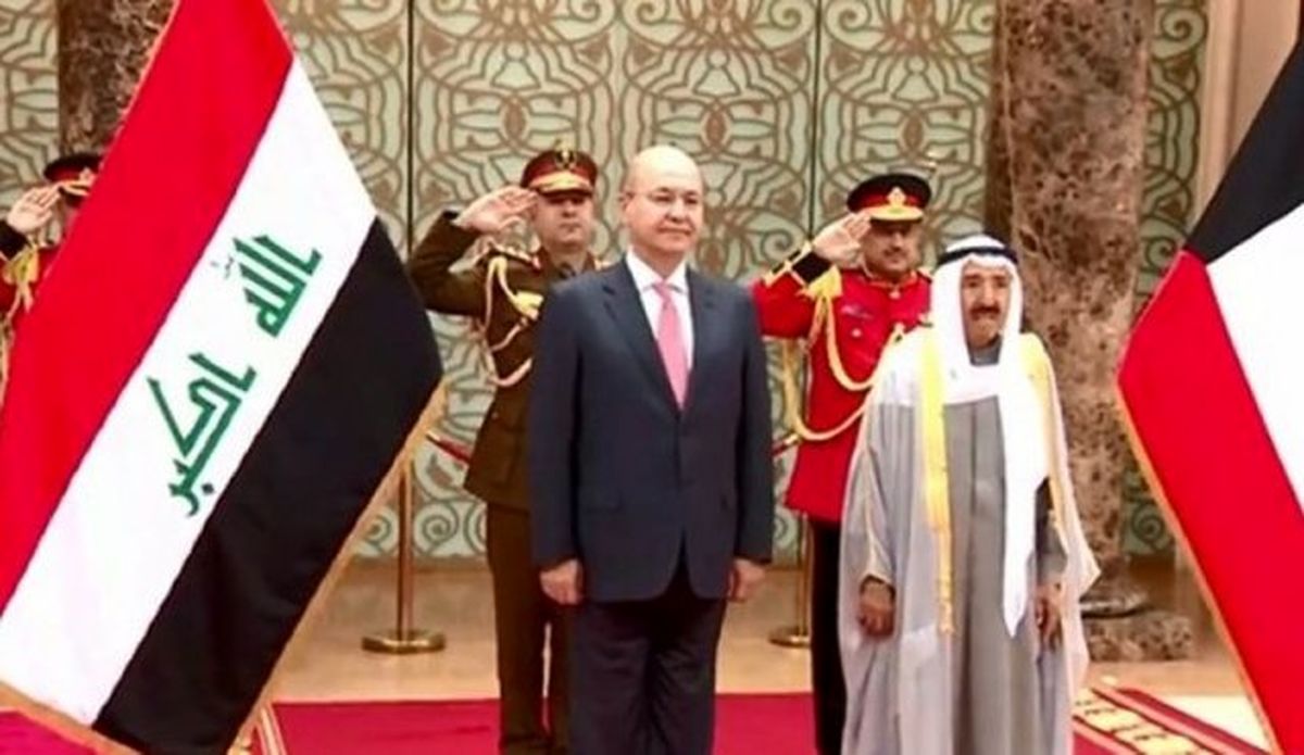 دیدار رئیس جمهور عراق با امیر کویت