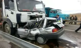 شاخ به شاخ شدن "پراید" و "کامیون" 4 کشته برجای گذاشت