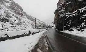 ویدئو/برف در جاده چالوس