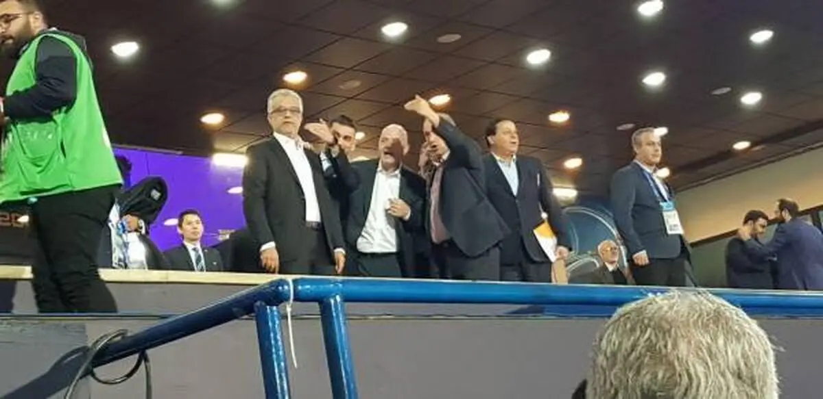 تعجب اینفانتینو از کوچک بودن جایگاه بانوان