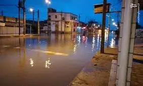 سیل در خیابان‌ های اهواز /عکس