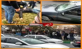 برخورد عابر پیاده با خودروی سواری در هاشمیه مشهد