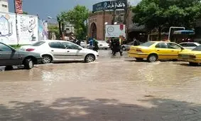 ویدئو/بارش شدید باران و آبگرفتگی معابر در فرمانیه تهران