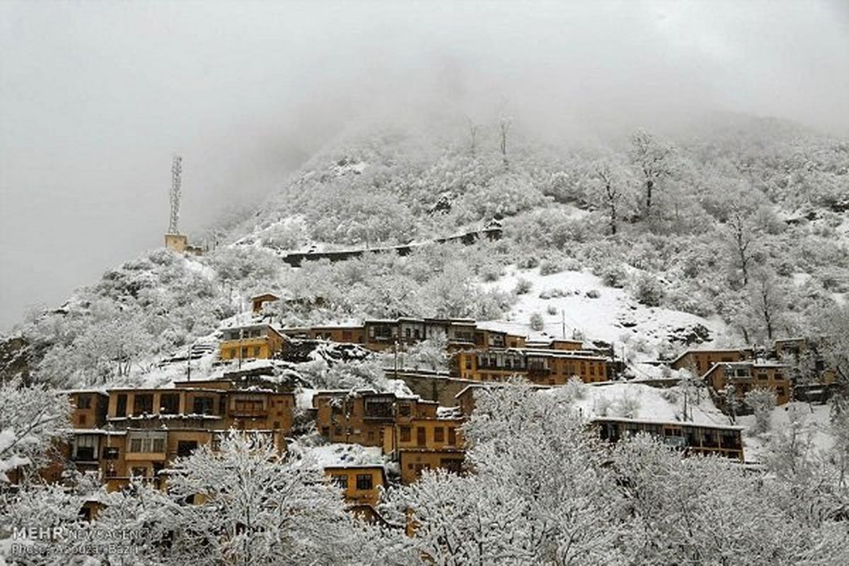 برف کوهستان های گیلان را سپیدپوش کرد