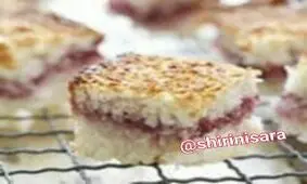 طرز تهیه شیرینی نارگیلی ساندویچی