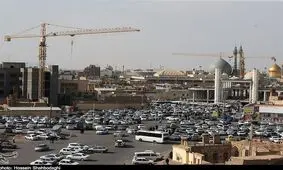 وضعیت نامناسب پروژه ضلع شرقی حرم حضرت معصومه(س) به روایت تصویر