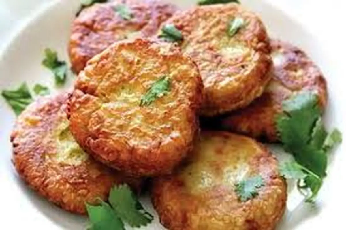 کتلت گوشت و سبزیجات