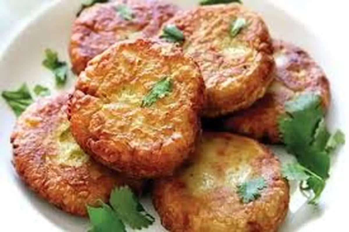 کتلت گوشت و سبزیجات
