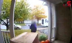 بی احتیاطی مامورپست دردسر ساز شد + فیلم