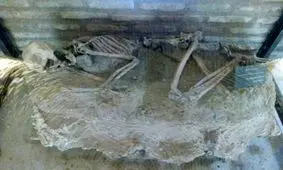 نمایش اسکلت ۵هزارساله در نیشابور+عکس