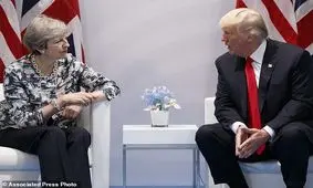 گفت‌وگوی پرتنش ترامپ و ترزا می