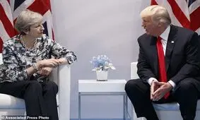 گفت‌وگوی پرتنش ترامپ و ترزا می