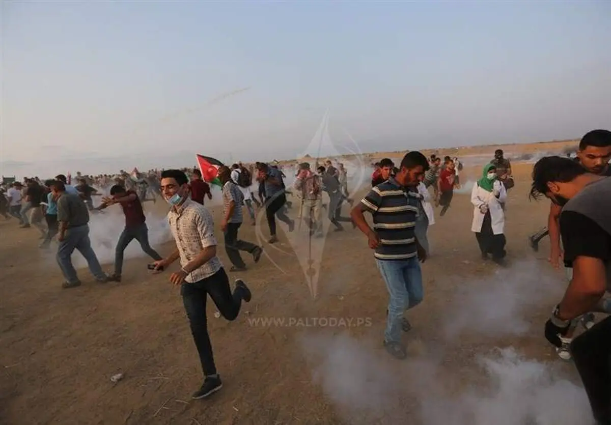 شهادت یک فلسطینی در مقابل سواحل غزه