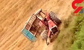 واژگونی تراکتور جان دختر 15 ساله را گرفت