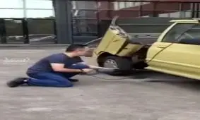 عاقبت پرایدی که دوبله پارک میکند