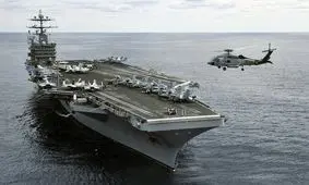 ورود ناو هواپیمابر یواس‌اس هری ترومن آمریکا به آبهای مدیترانه