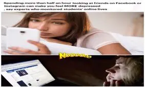 خانم های عزیز، نیم ساعت استفاده روزانه از اینستاگرام یا فیسبوک افسردگی می‌آورد!