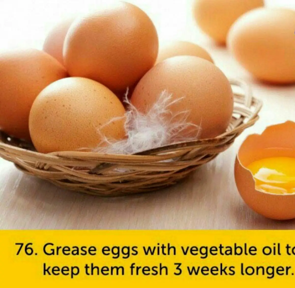 ترفند برای تازه نگهداشتن تخم مرغ