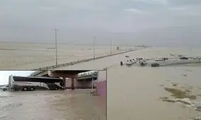 لحظه‌ای تکان‌دهنده از سیل در بوشهر