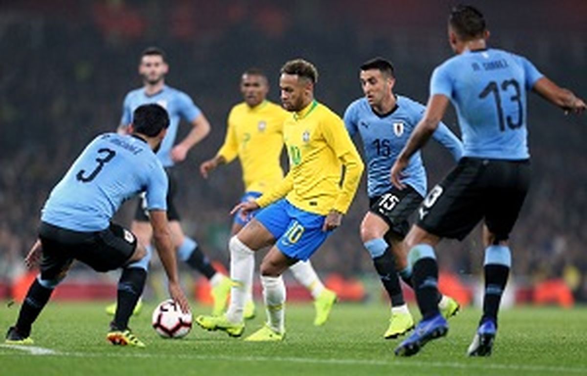 برزیل 1 - اروگوئه 0/پنالتی نیمار سلسائو را در لندن پیروز کرد