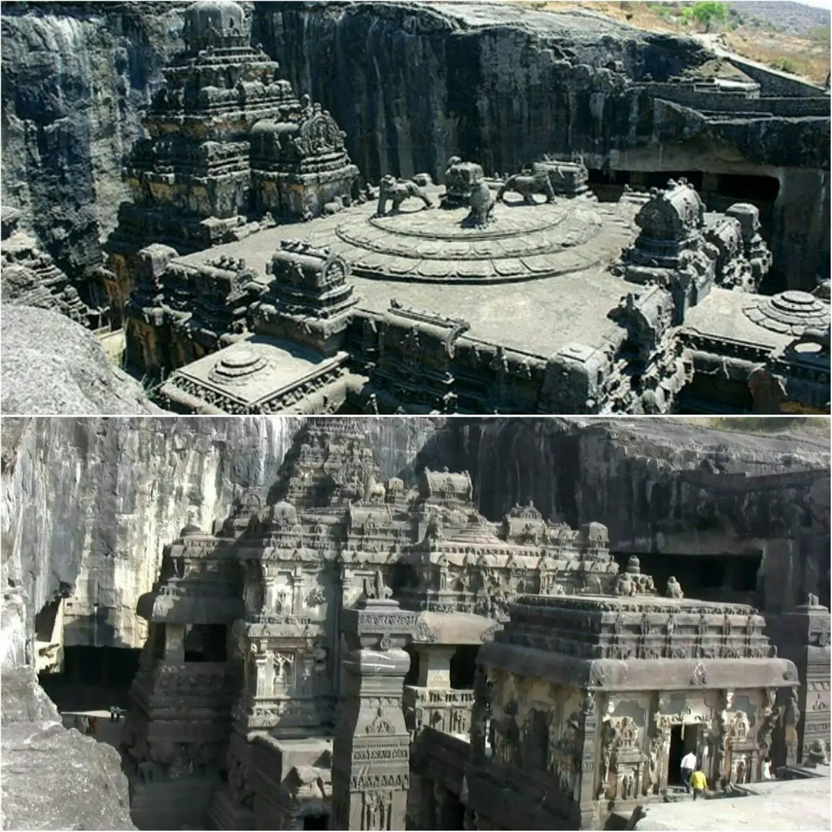 معبدکایلاسا معبدی از بالا به پایین ساخته شده!