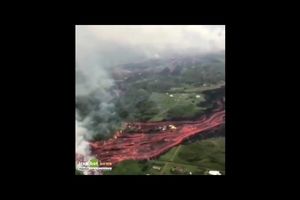 تصاویری از سوختن هاوایی در زیر مواد مذاب
