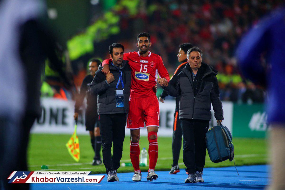 مدافع پرسپولیس درمان خود را آغاز کرد