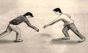 بازی سنتی و محلی قدیم در قلعه سر (رزین کا)