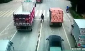 ویدیویی از تصادف های دلخراشی که به خیر گذشته است