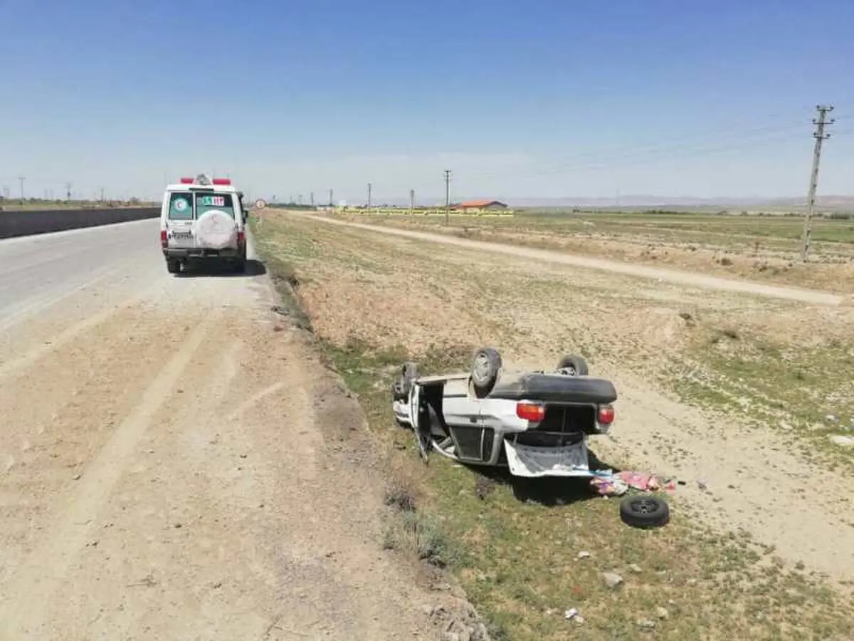 واژگونی مرگبار پراید در مشهد
