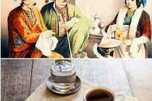 گذاشتن لیوان آب کنار استکان قهوه ترک یک رسم از ترکان عثمانی است.