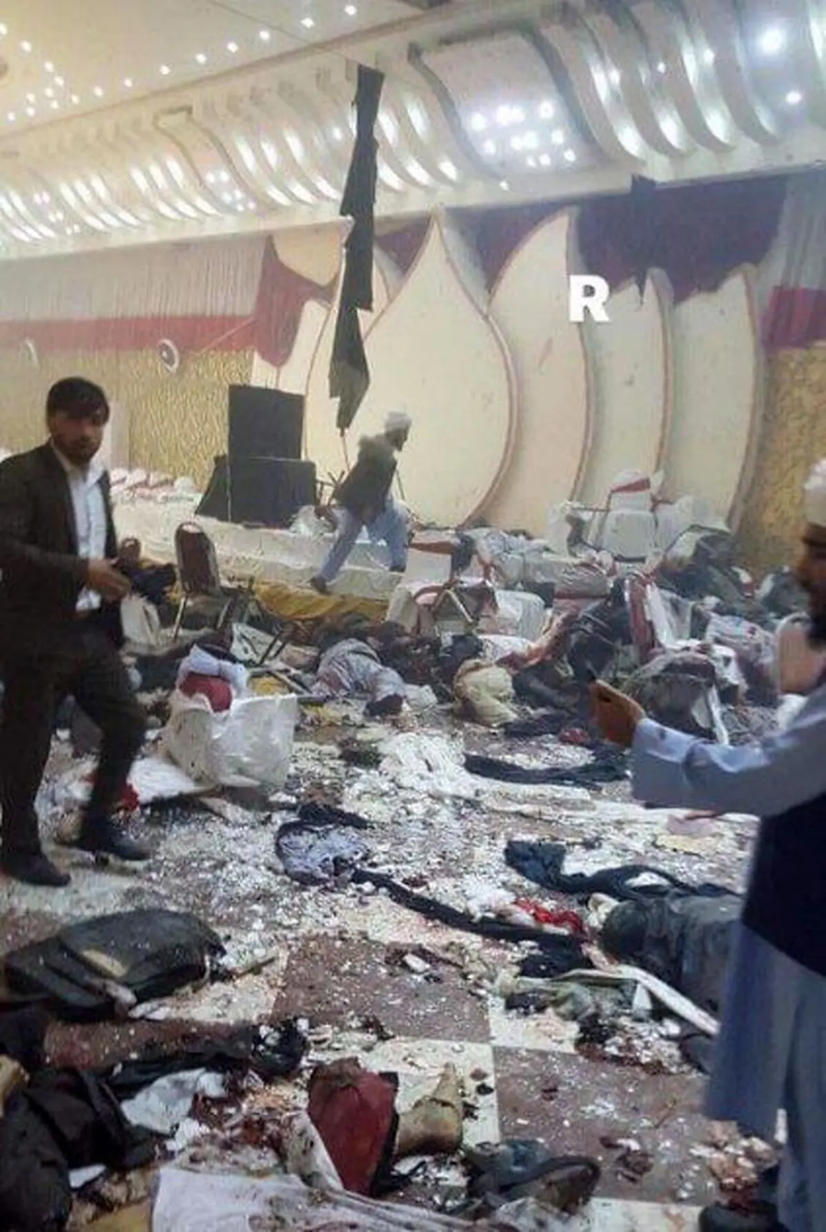 نخستین تصویر منتشر شده از محل انفجار در کابل 