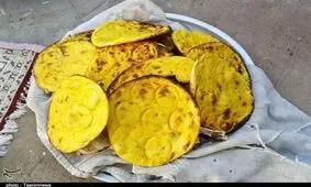 پخت نان سنتی در روستاهای زنجان به روایت تصویر