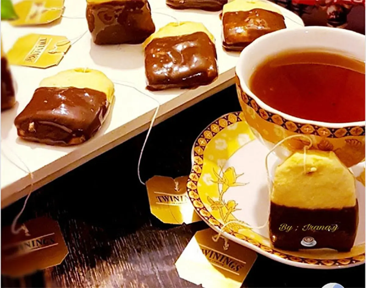 بیسکوییت‌های خوشمزه به شکل تی بگ