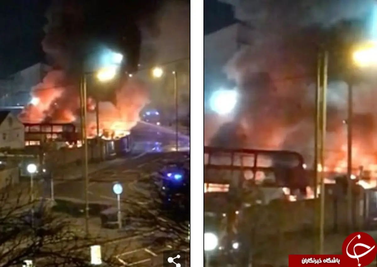 وقوع انفجار در یک ایستگاه اتوبوس در لندن+ تصاویر