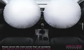 تبلیغ خلاق:سرطان سینه بیشتر از تصادف، زنان را می‌کشد