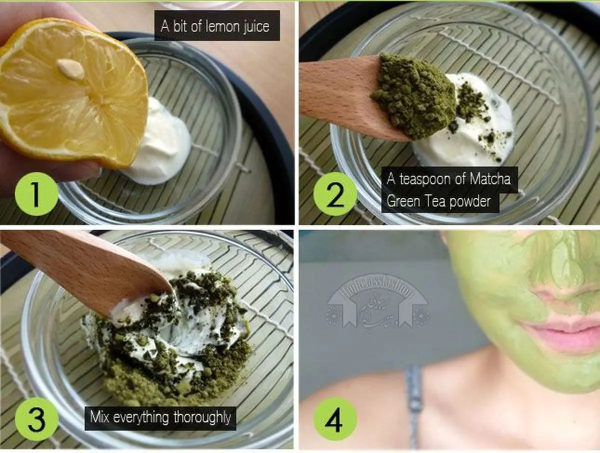ماسک چای سبز و ماست برای جوانسازی