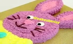 برش کیک تولد به شکل خرگوش